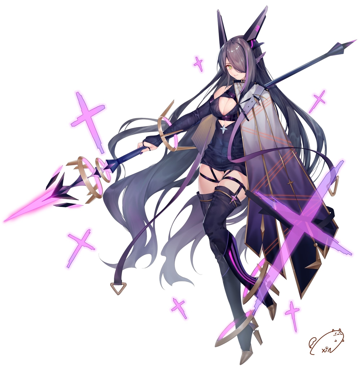 This is a pixiv picture whose title is 槍使い.