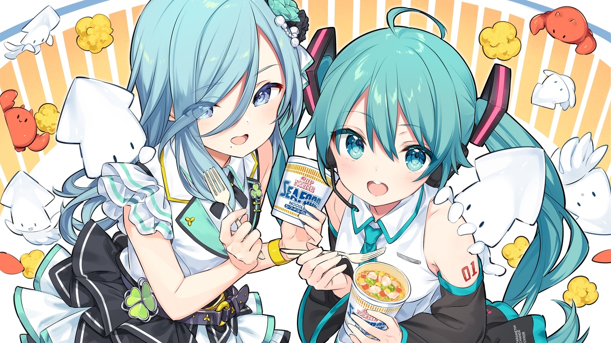 This is a pixiv picture whose title is カップヌードル×プロジェクトセカイタイアップ.