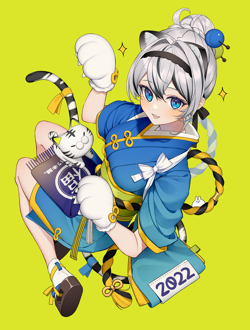 This is a pixiv picture whose title is 2022🐯.