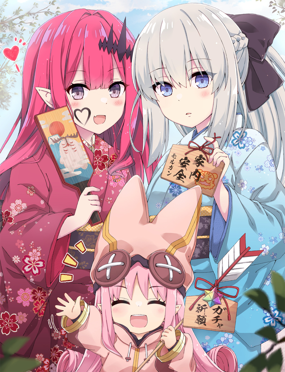 This is a pixiv picture whose title is 明けましておめでモルガン！.