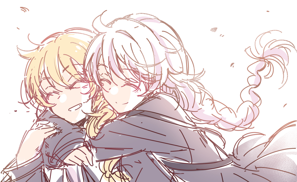 This is a pixiv picture whose title is 奥托X卡莲.