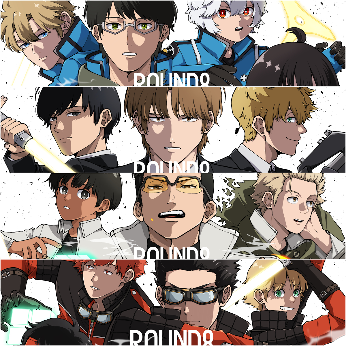 This is a pixiv picture whose title is ワールドトリガー ROUND8.