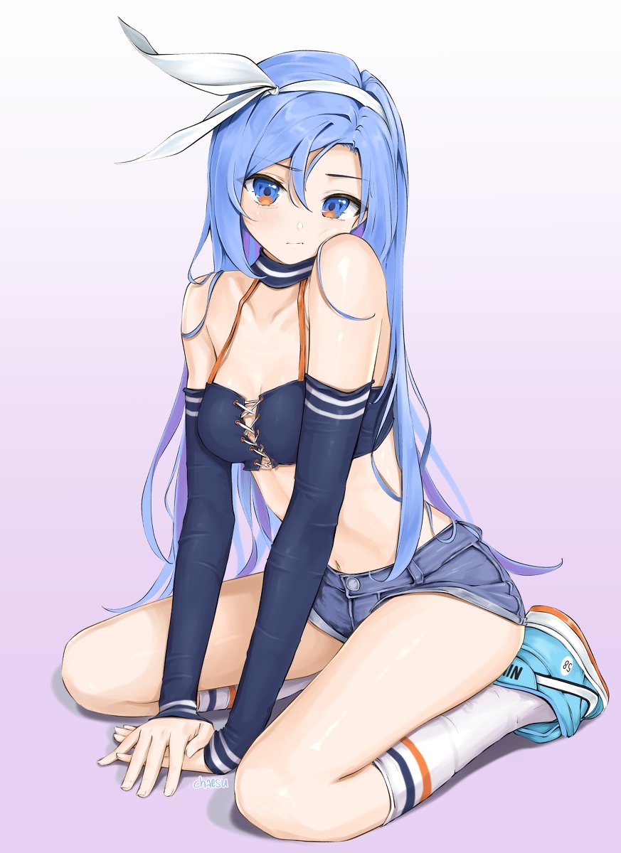 This is a pixiv picture whose title is blue orange.