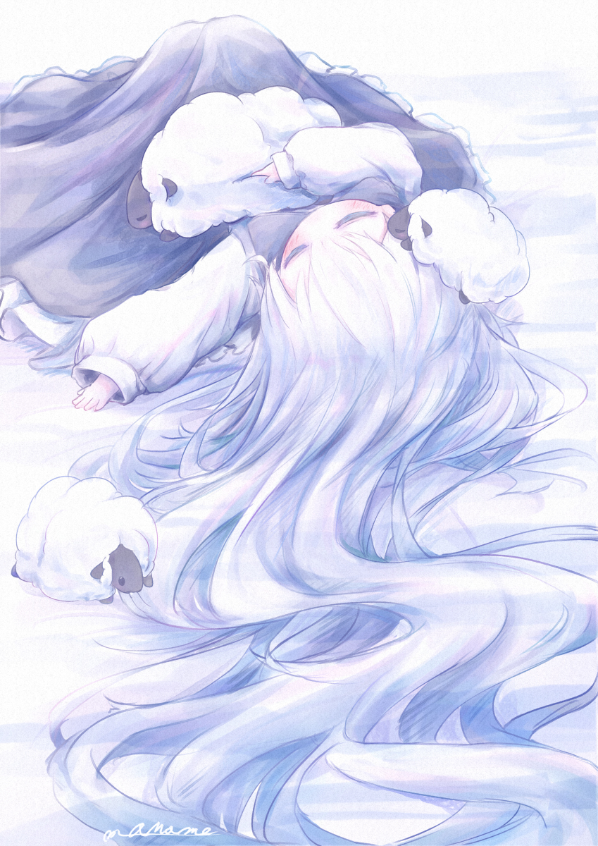 This is a pixiv picture whose title is うたた寝.