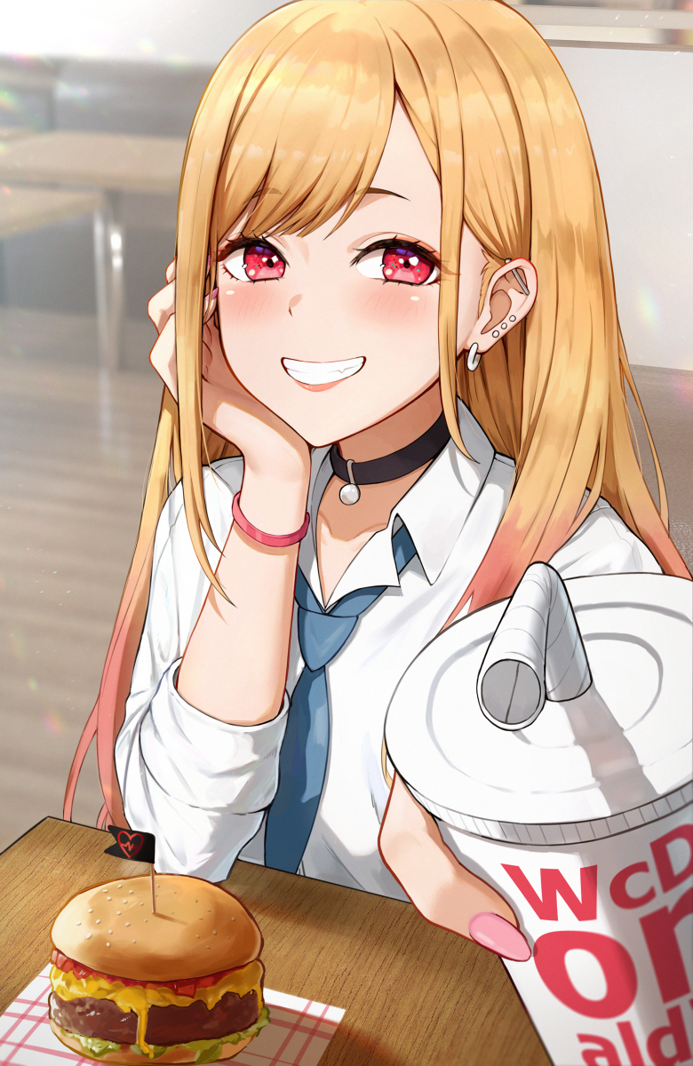 This is a pixiv picture whose title is Marin Kitagawa.