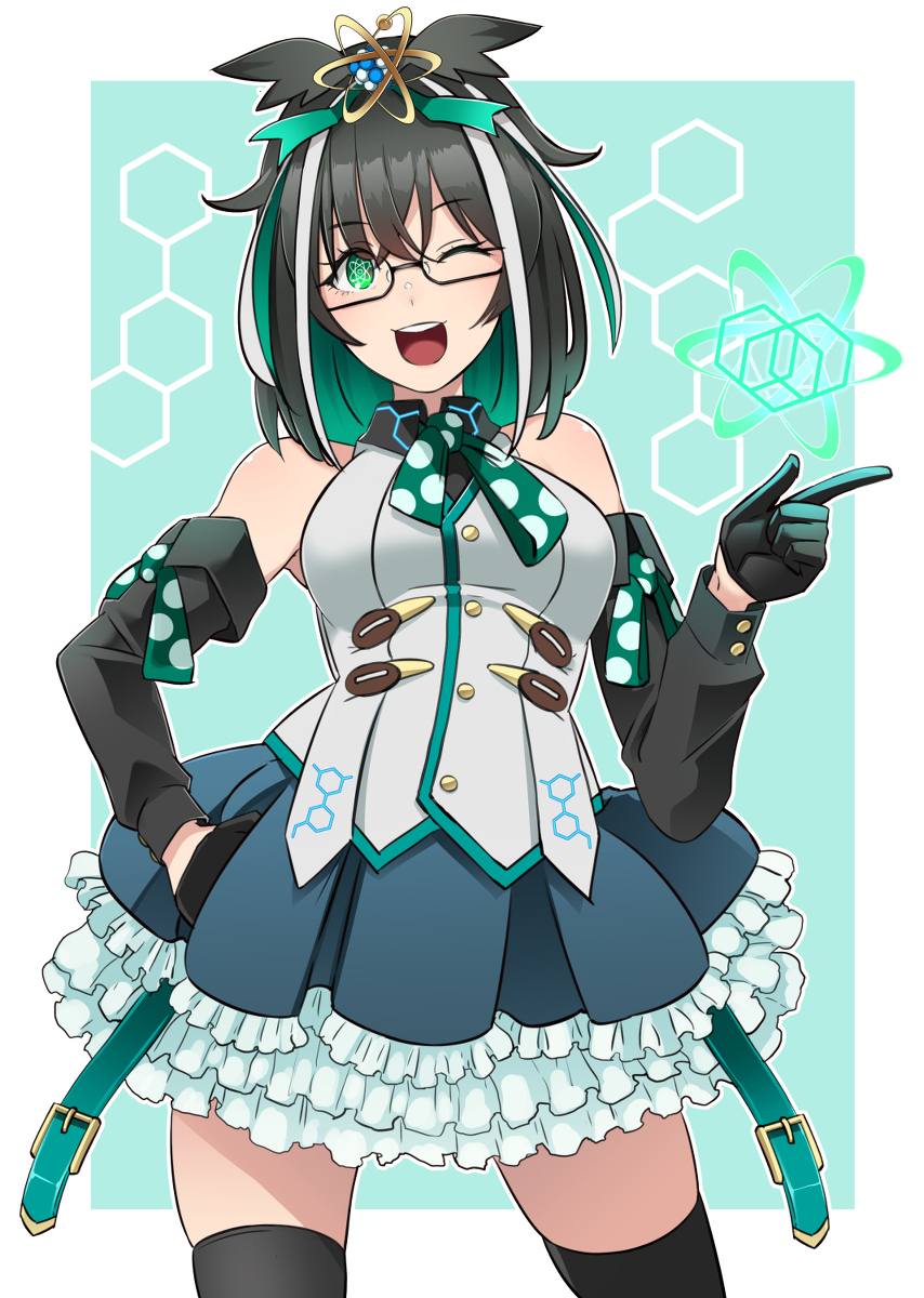 This is a pixiv picture whose title is 素粒子系魔法少女.
