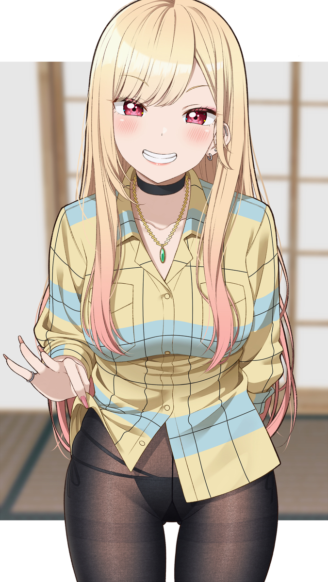 This is a pixiv picture whose title is 喜多川海夢.