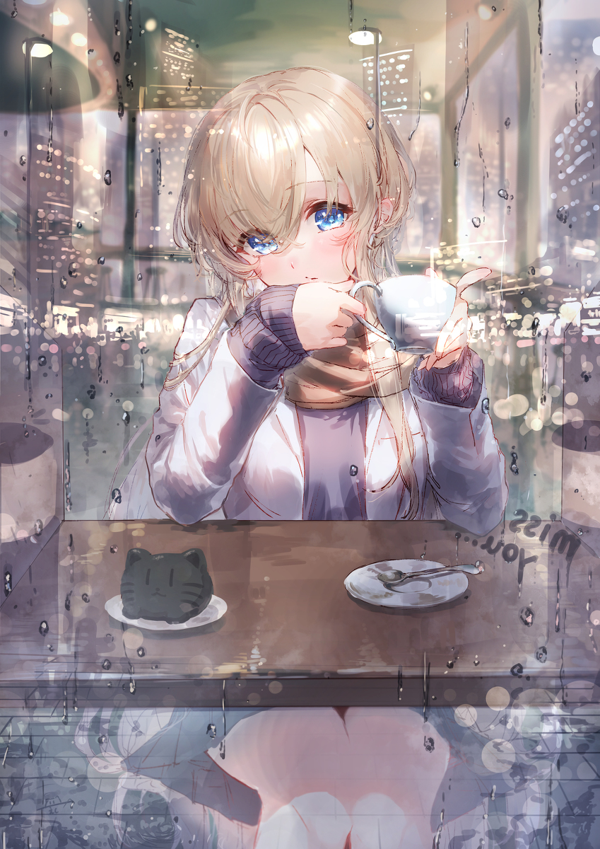 This is a pixiv picture whose title is A cup of coffee.