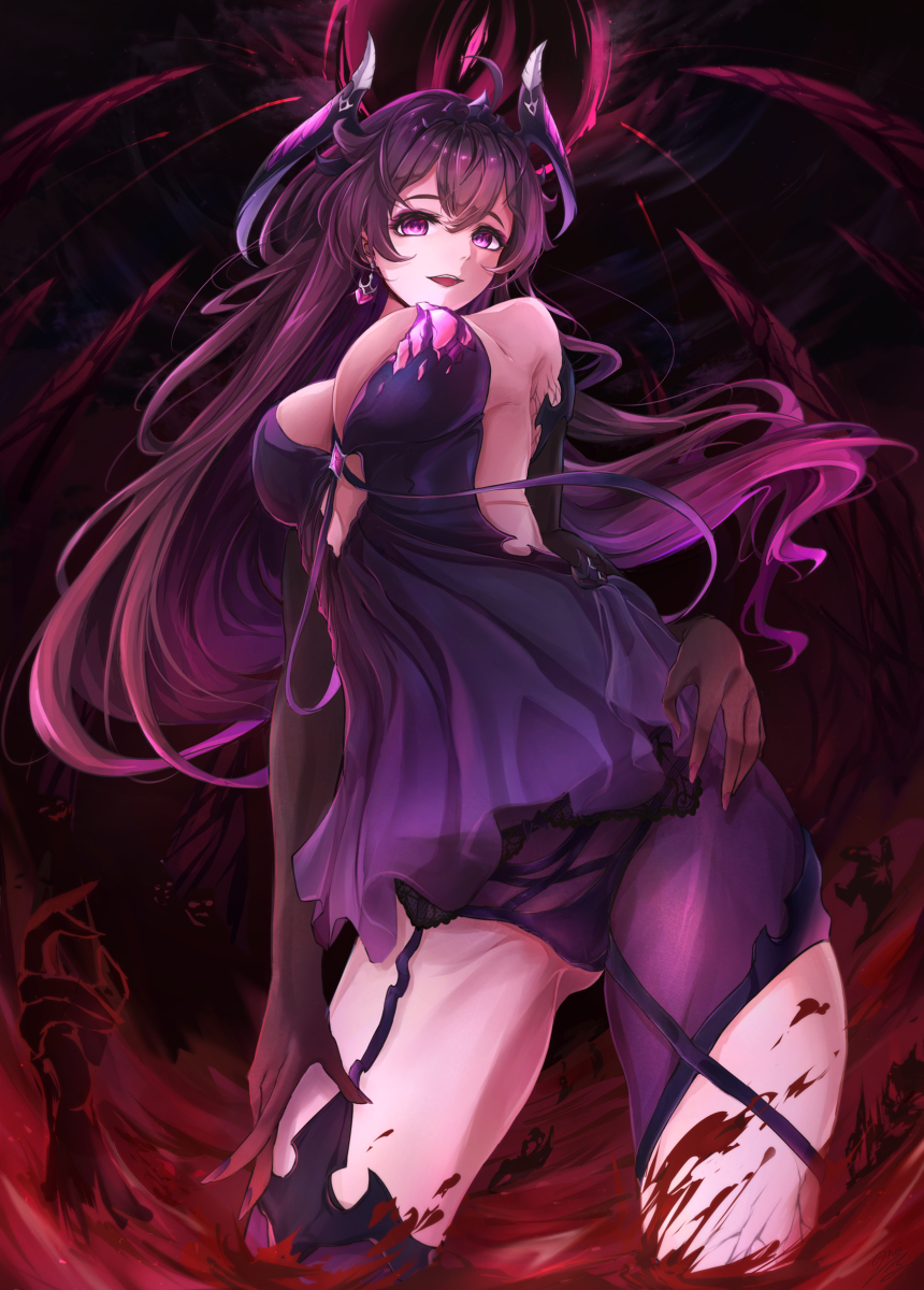 This is a pixiv picture whose title is 闇テネブレア Tenebria.