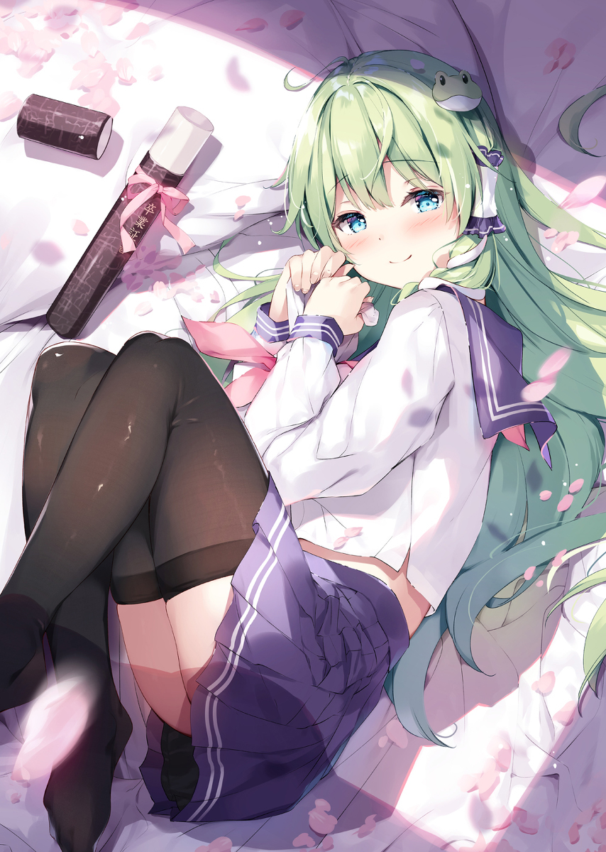 This is a pixiv picture whose title is 卒業早苗さん.