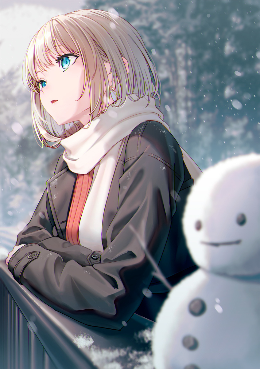 This is a pixiv picture whose title is ⛄.