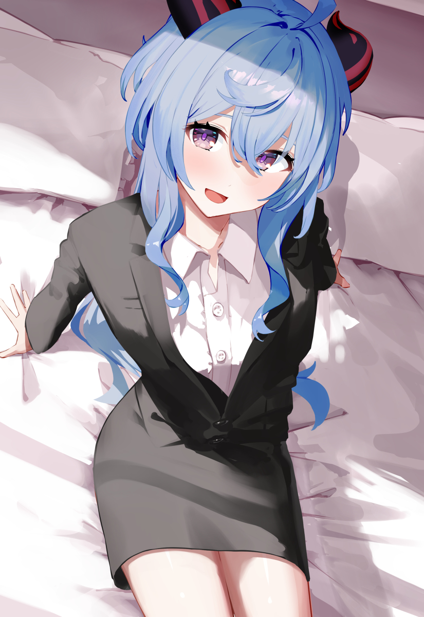 This is a pixiv picture whose title is 甘雨.