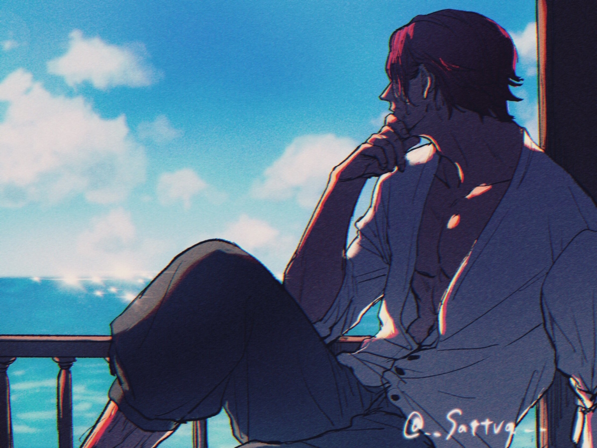 This is a pixiv picture whose title is シャンクス　らくがきまとめ７.