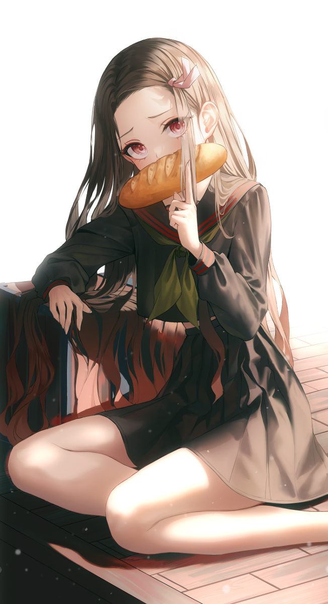 This is a pixiv picture whose title is 禰豆子.