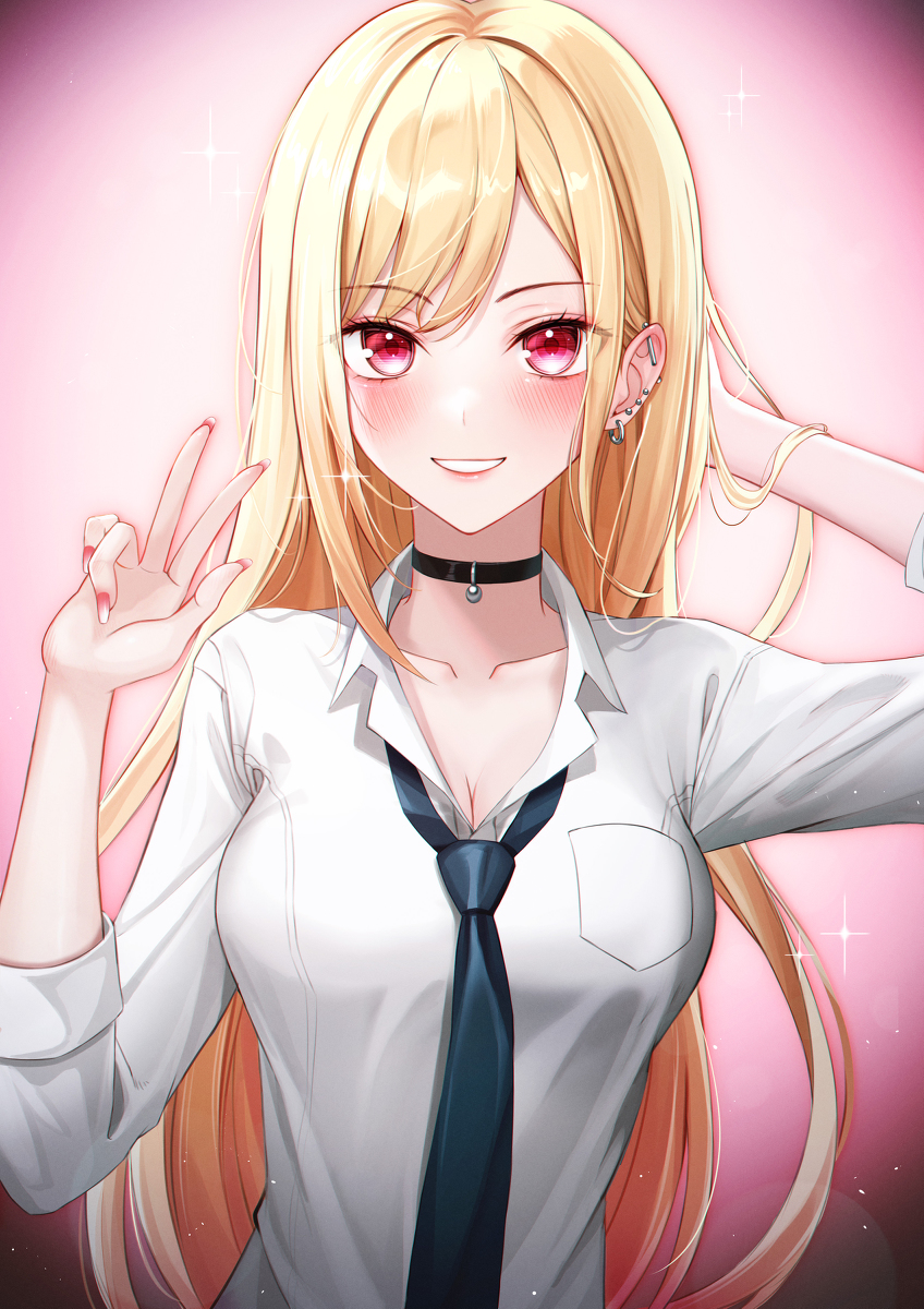 This is a pixiv picture whose title is 喜多川海夢.