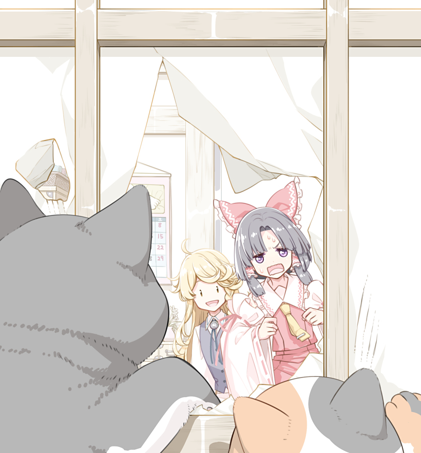 This is a pixiv picture whose title is 今日の被害.