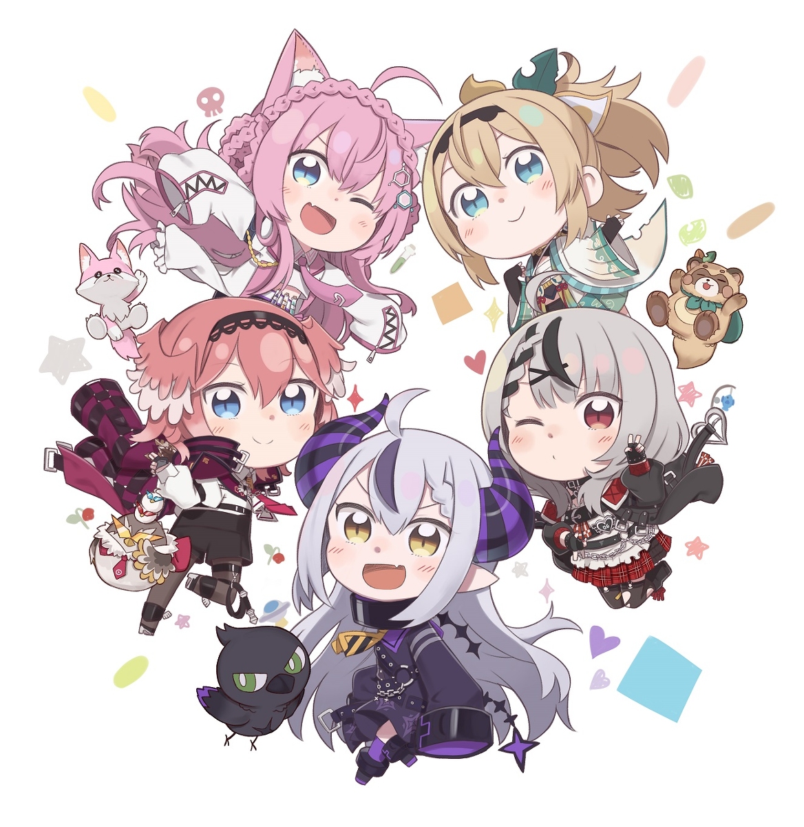 This is a pixiv picture whose title is ちびほろっくす！.