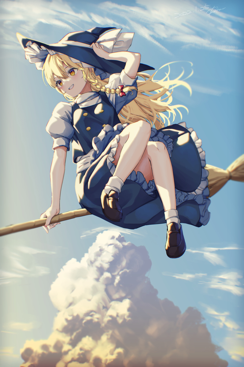 This is a pixiv picture whose title is 魔理沙.