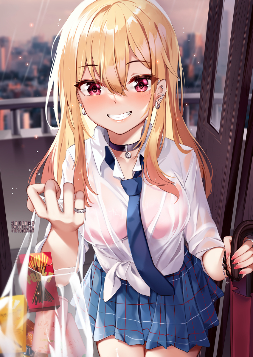 This is a pixiv picture whose title is 喜多川海夢.