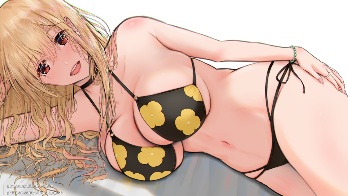 This is a pixiv picture whose title is 喜多川 海夢.