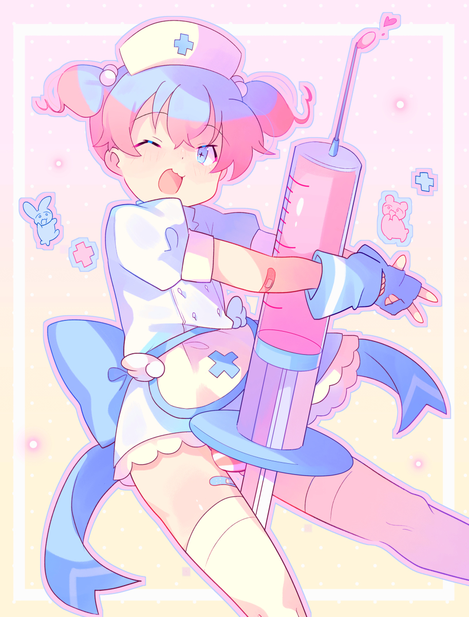 This is a pixiv picture whose title is ゆめかわナースの男💉.