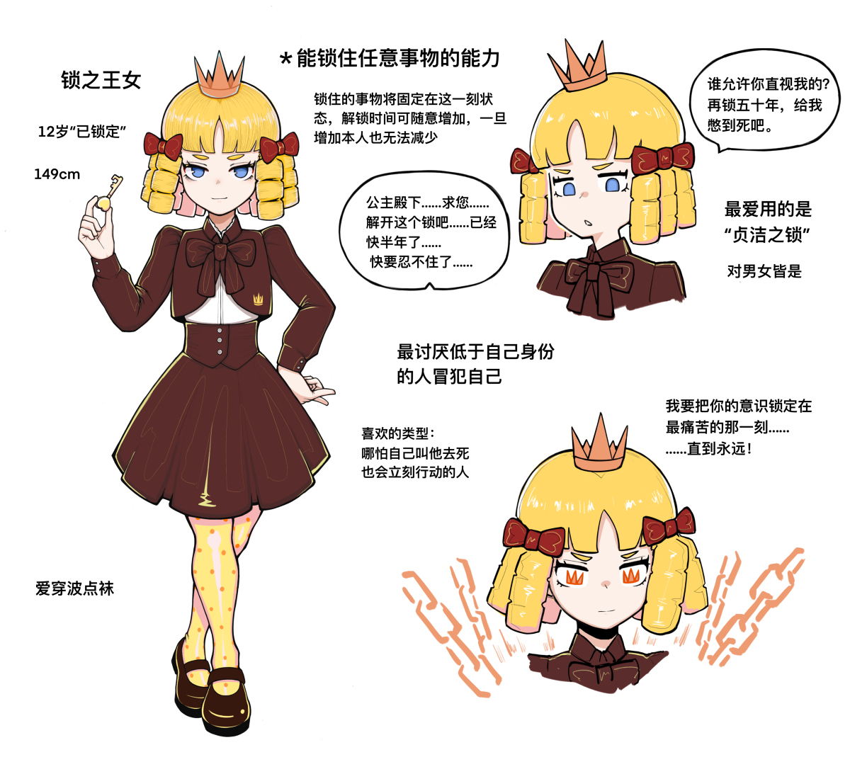 This is a pixiv picture whose title is 四女儿设定.