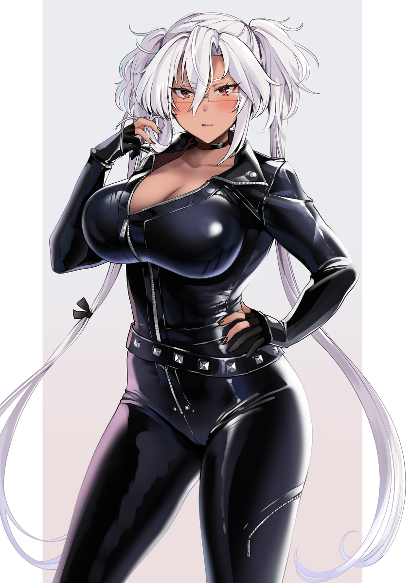 This is a pixiv picture whose title is ライダースーツ的武蔵さん.