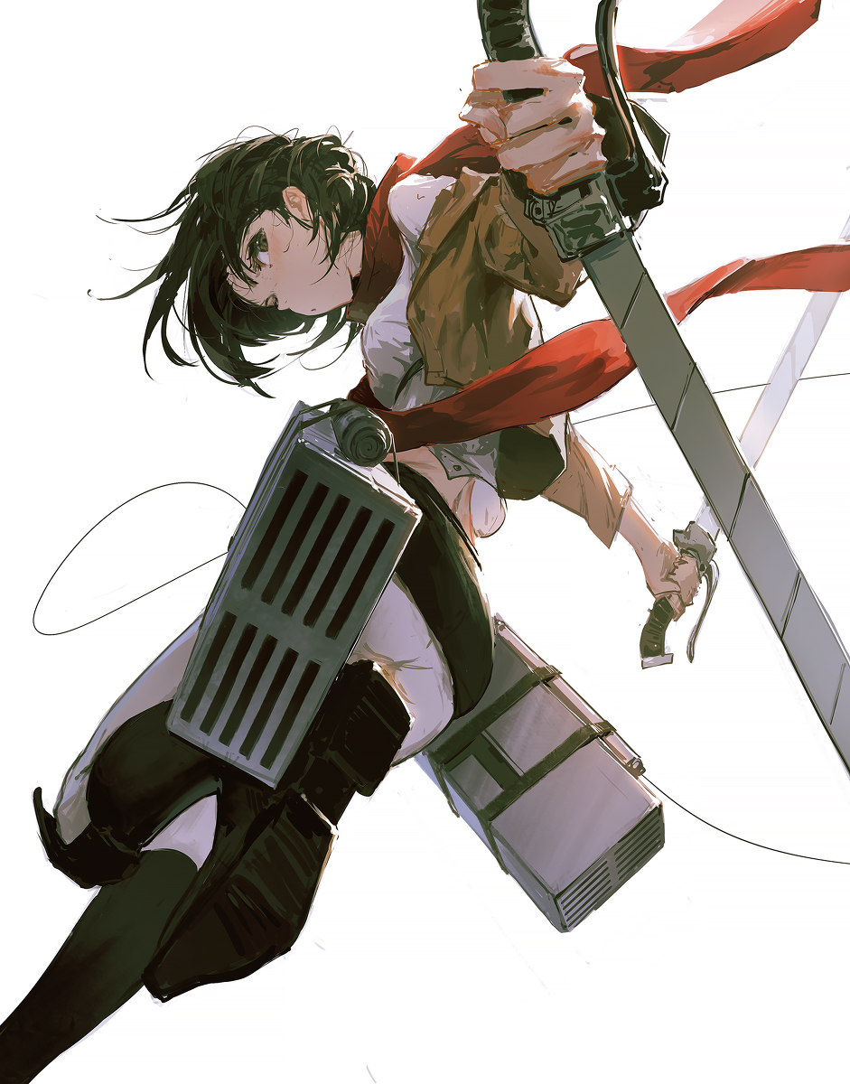 This is a pixiv picture whose title is mikasa.
