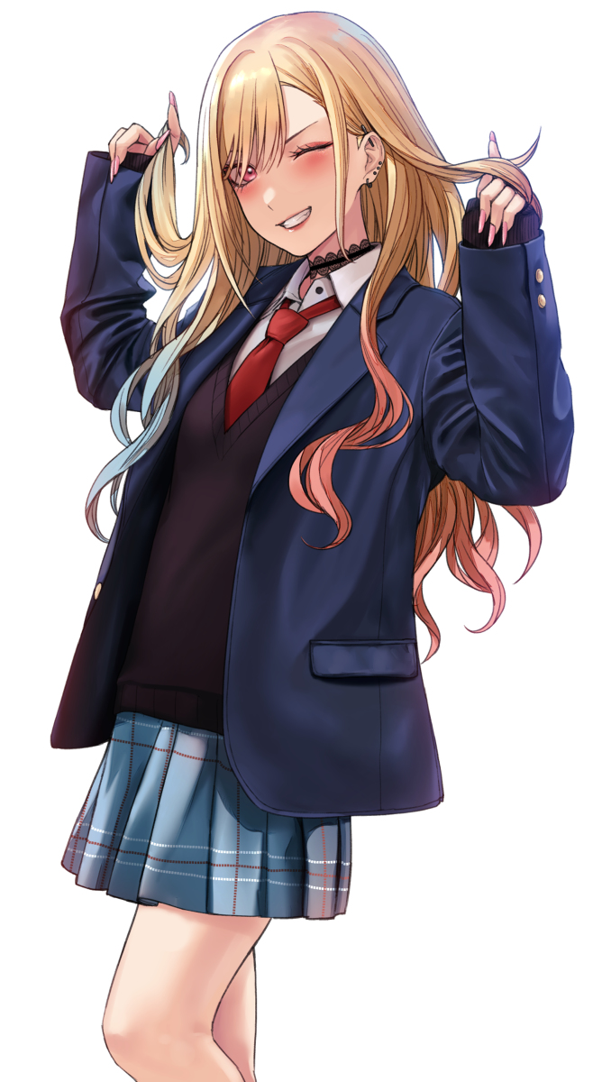 This is a pixiv picture whose title is 喜多川海夢.