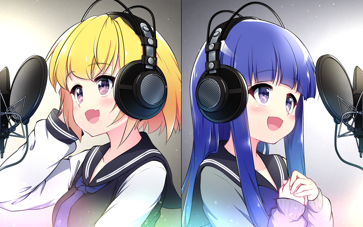 This is a pixiv picture whose title is 君と共に歌う.