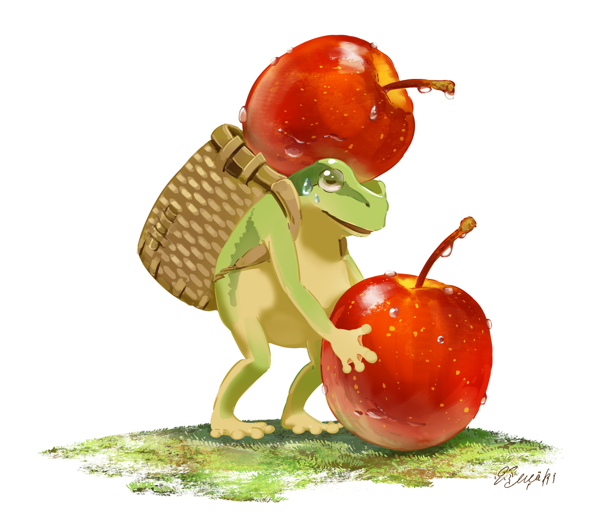This is a pixiv picture whose title is よくばりすぎて大ピンチ.