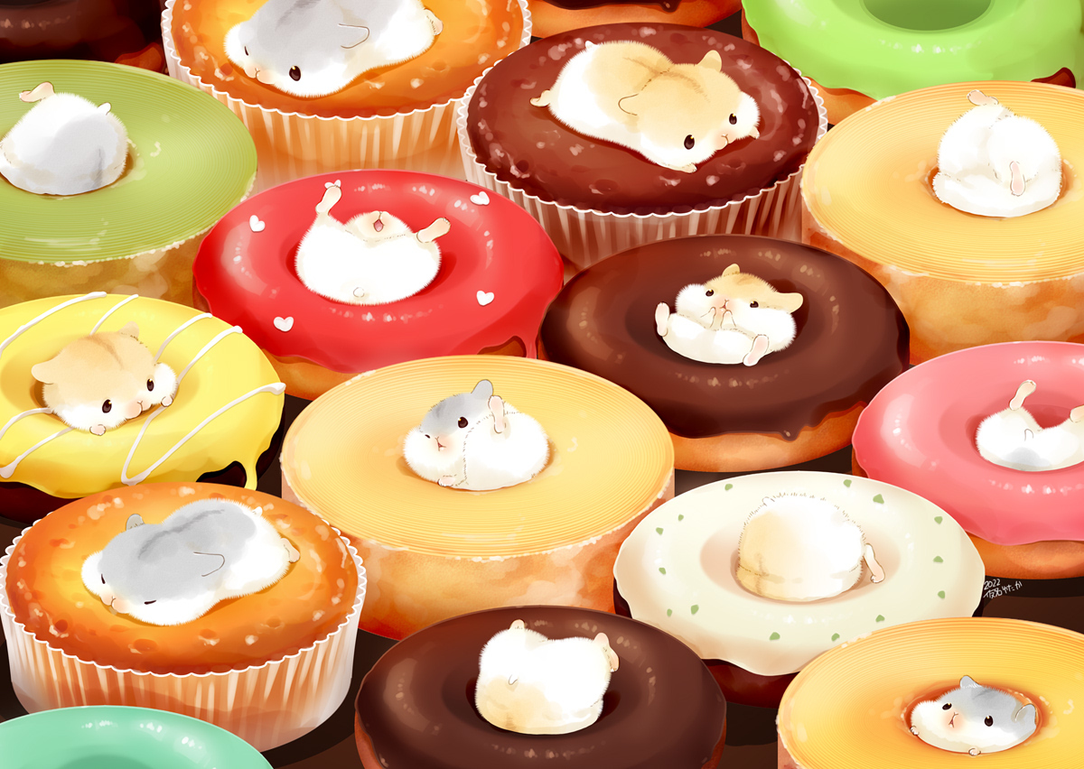 This is a pixiv picture whose title is どーなつとくーへん。.