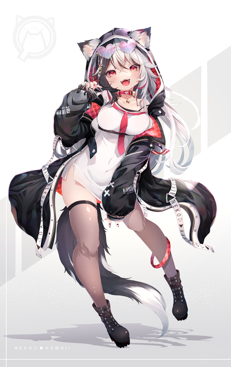 This is a pixiv picture whose title is オリジナルけもみみちゃん.