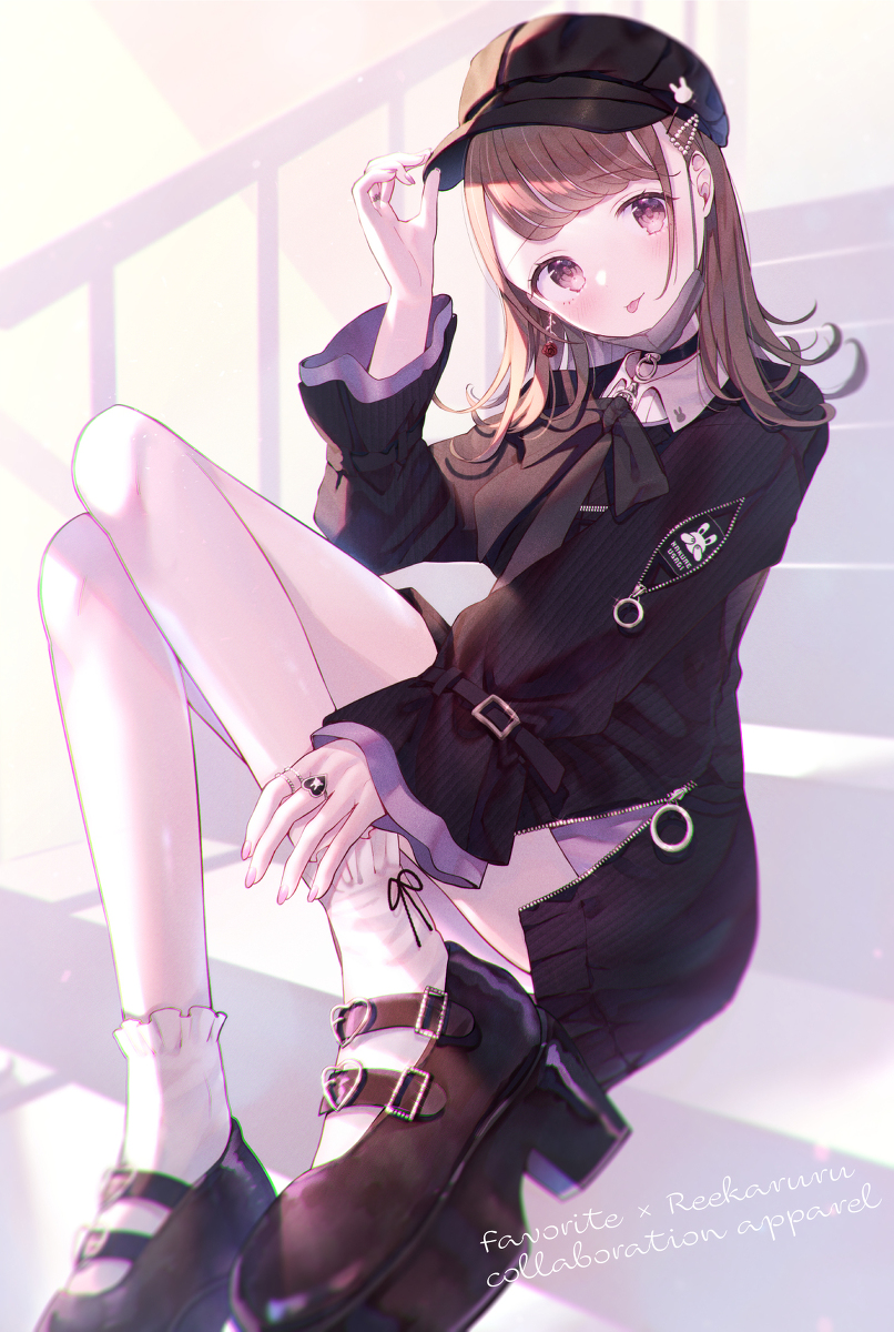 This is a pixiv picture whose title is 【仕事】隠れうさぎちゃん【アパレルコラボ】.