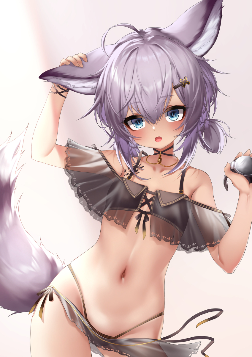 This is a pixiv picture whose title is 🦊.