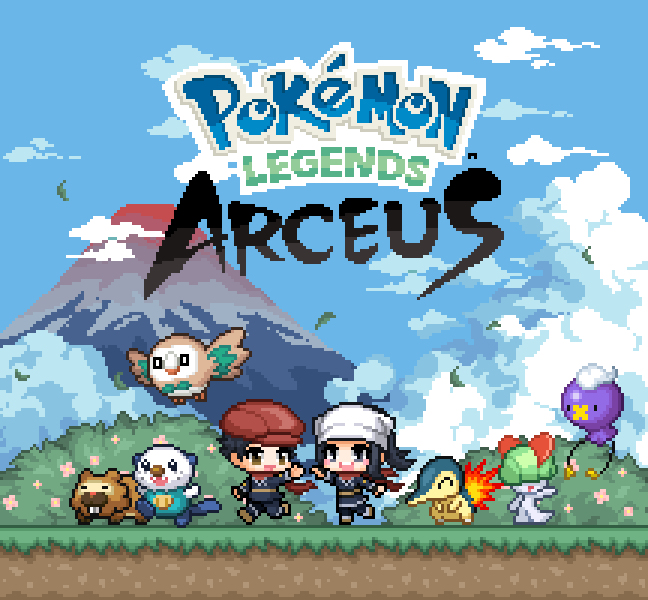 This is a pixiv picture whose title is Pokemon Legends : Arceus.