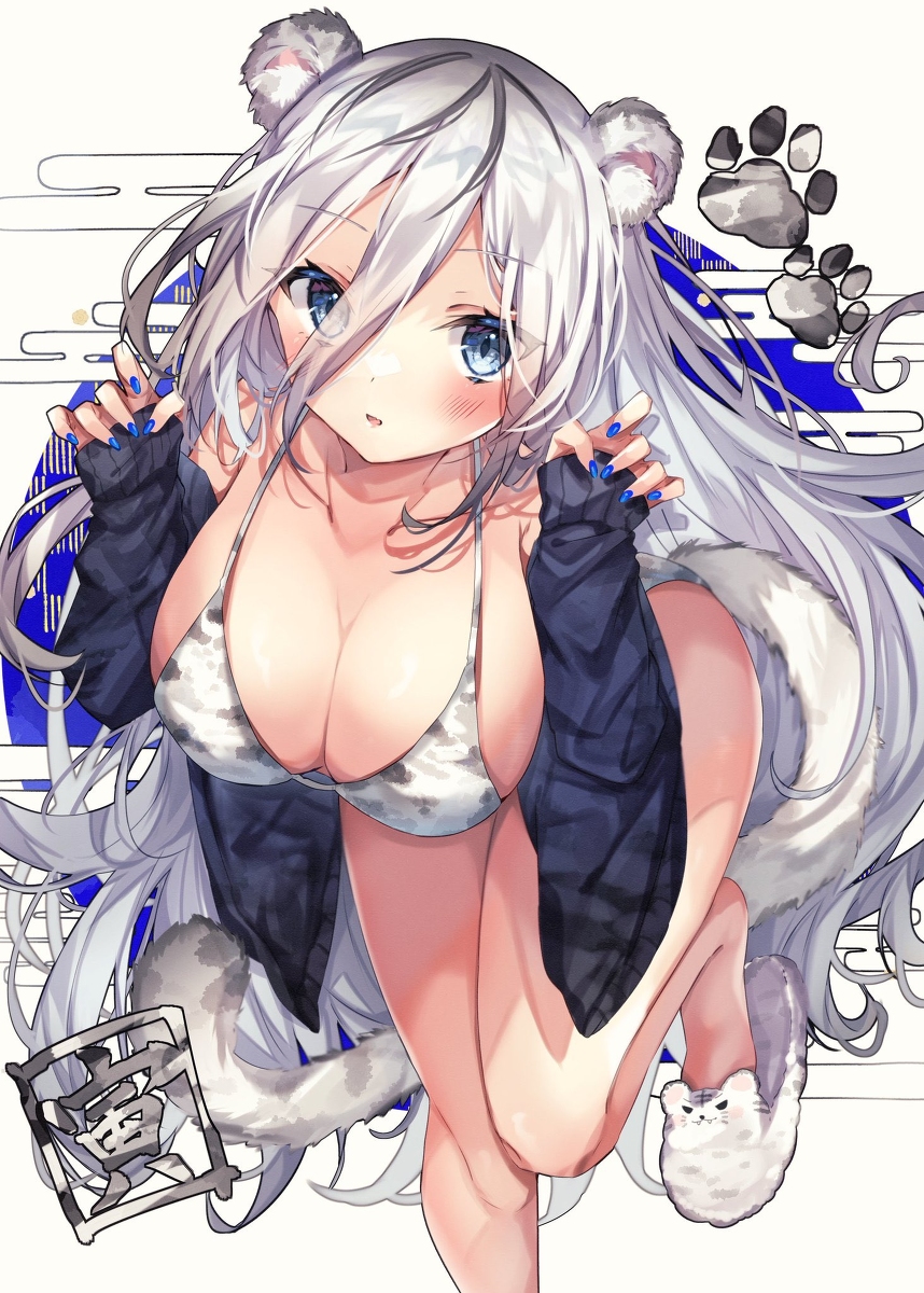 This is a pixiv picture whose title is 🐯.