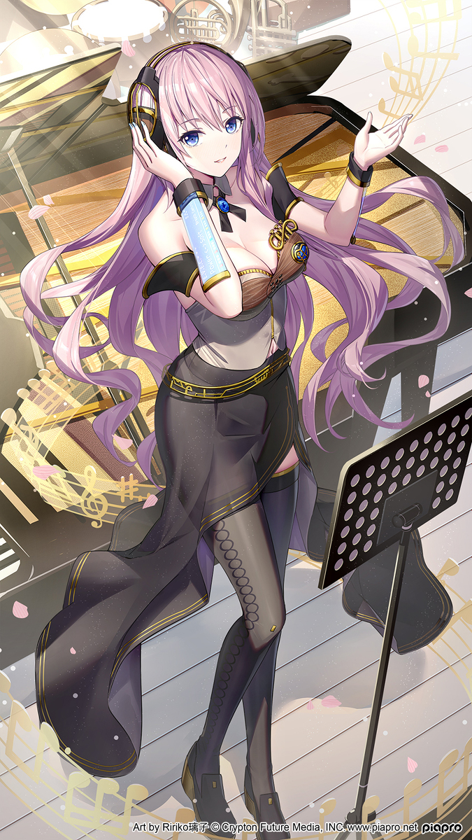 This is a pixiv picture whose title is 巡音ルカ13th.
