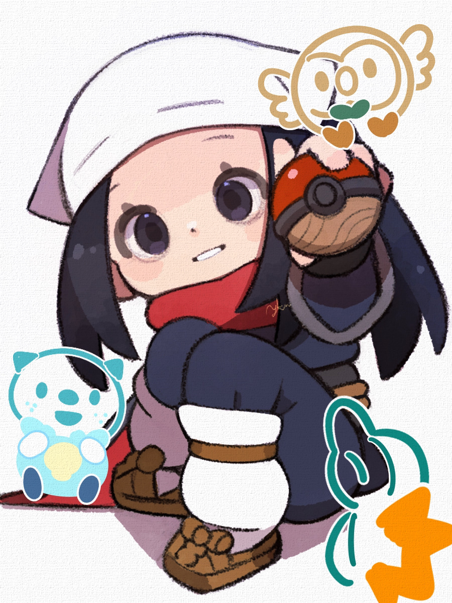 This is a pixiv picture whose title is ポケモンアルセウス.