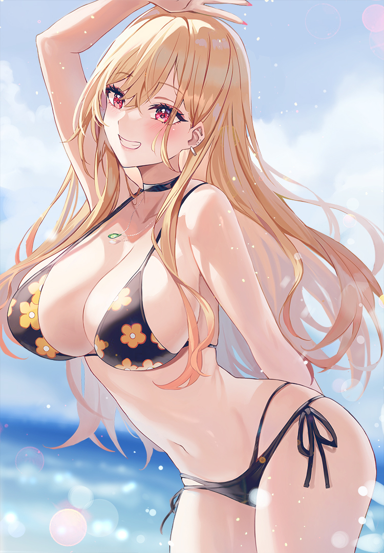 This is a pixiv picture whose title is 喜多川海夢.
