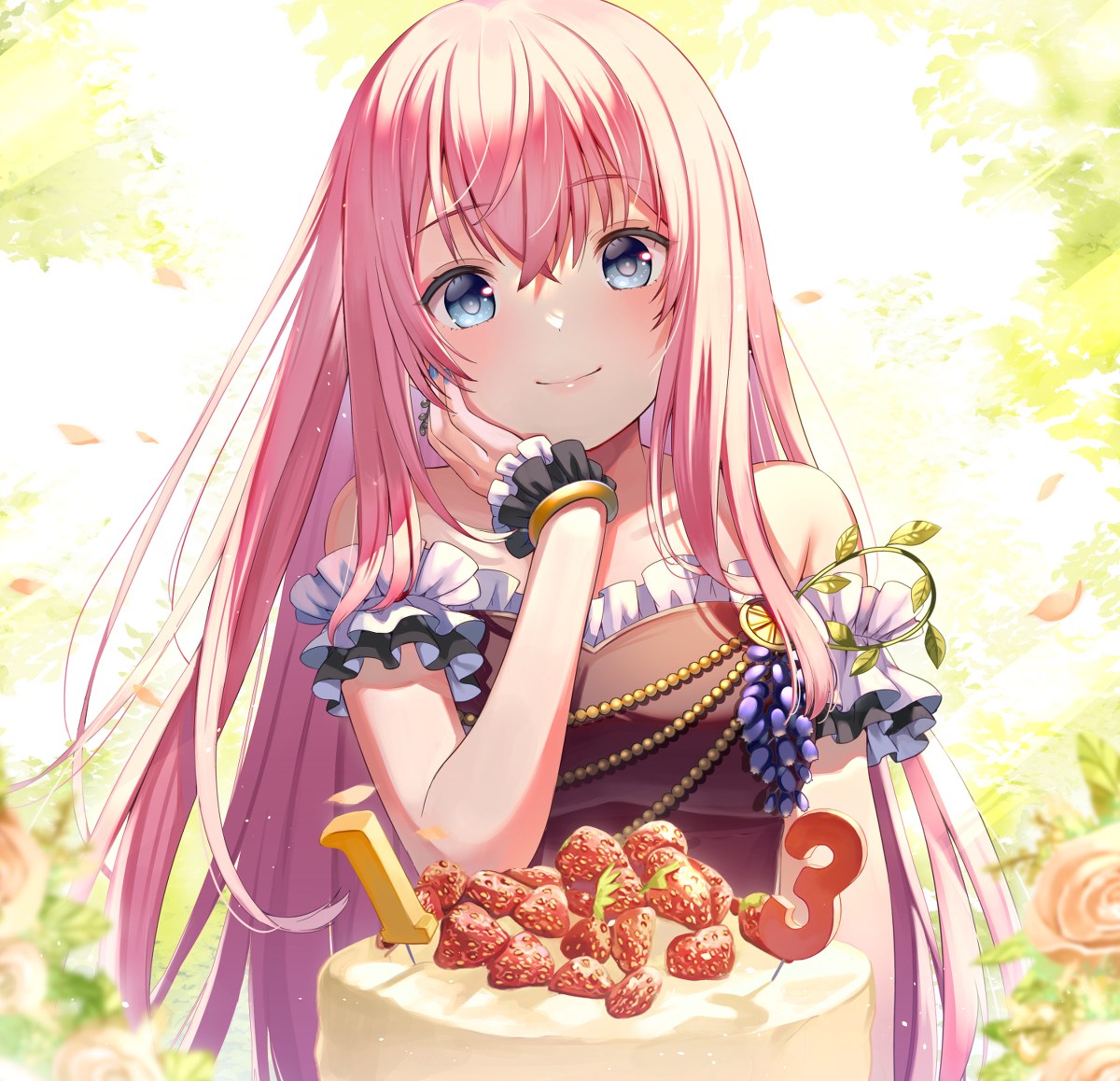 This is a pixiv picture whose title is ルカさんお誕生日おめでとーーーー！.