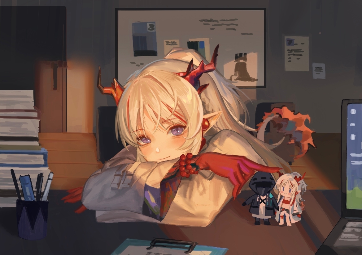 This is a pixiv picture whose title is 過年：ニェンと一緒に過ごす日.