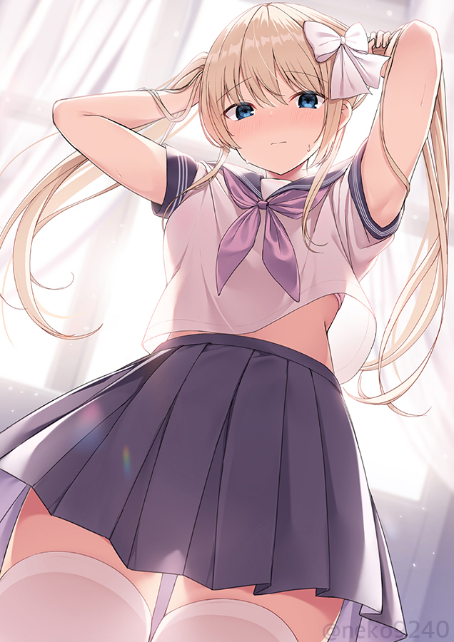 This is a pixiv picture whose title is ツインテール.