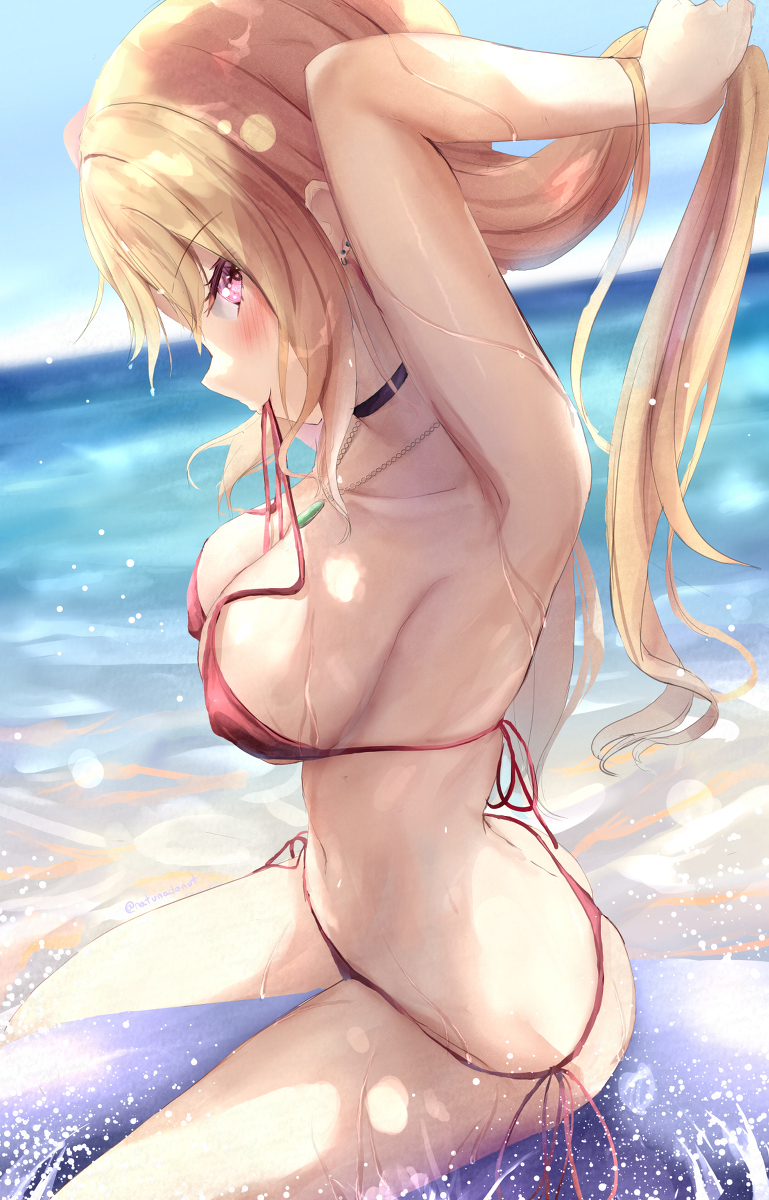 This is a pixiv picture whose title is 喜多川海夢.