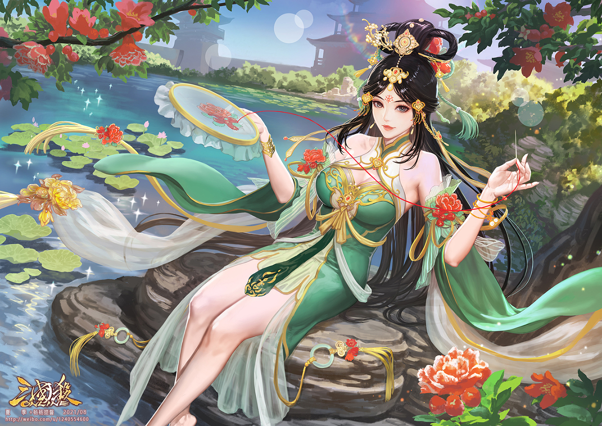 This is a pixiv picture whose title is 三国杀—潘淑.