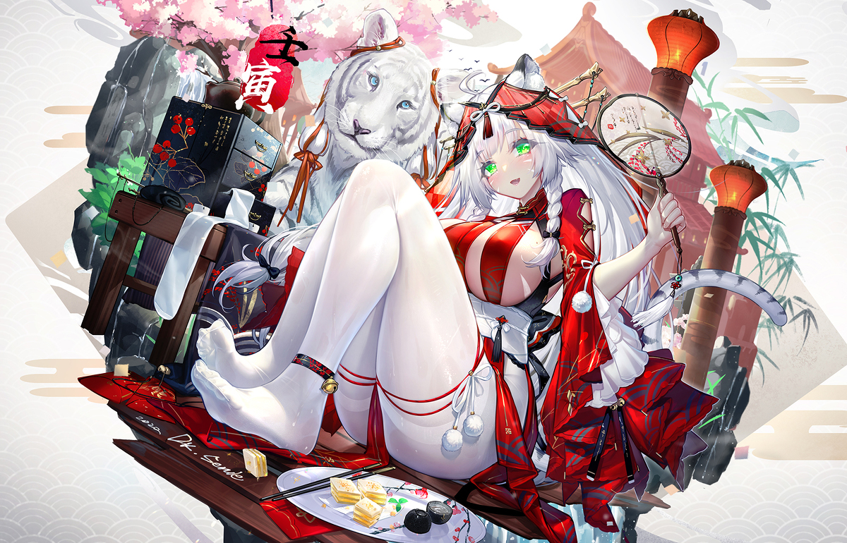 This is a pixiv picture whose title is 2022🐯.