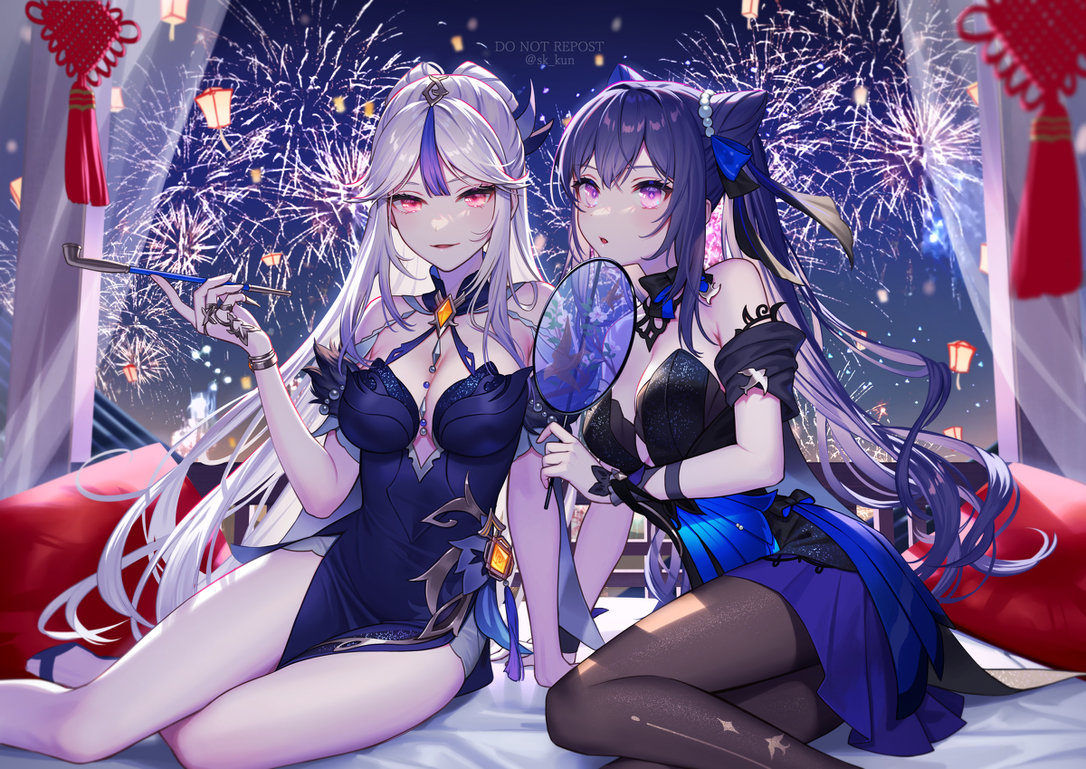 This is a pixiv picture whose title is 佳節の宴.