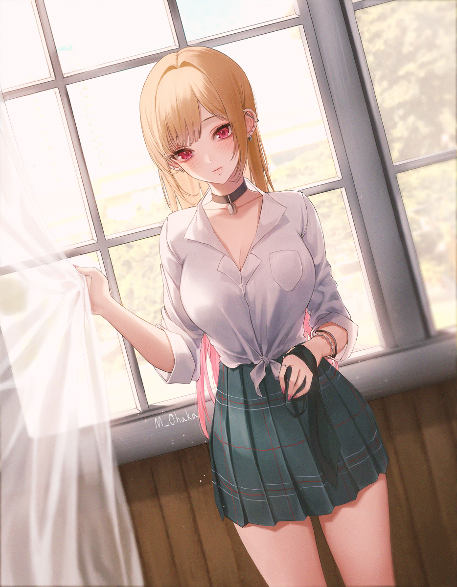 This is a pixiv picture whose title is 喜多川海夢.
