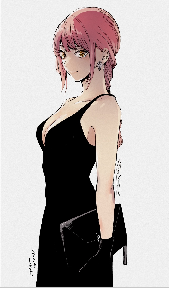 This is a pixiv picture whose title is ドレスマキマ.