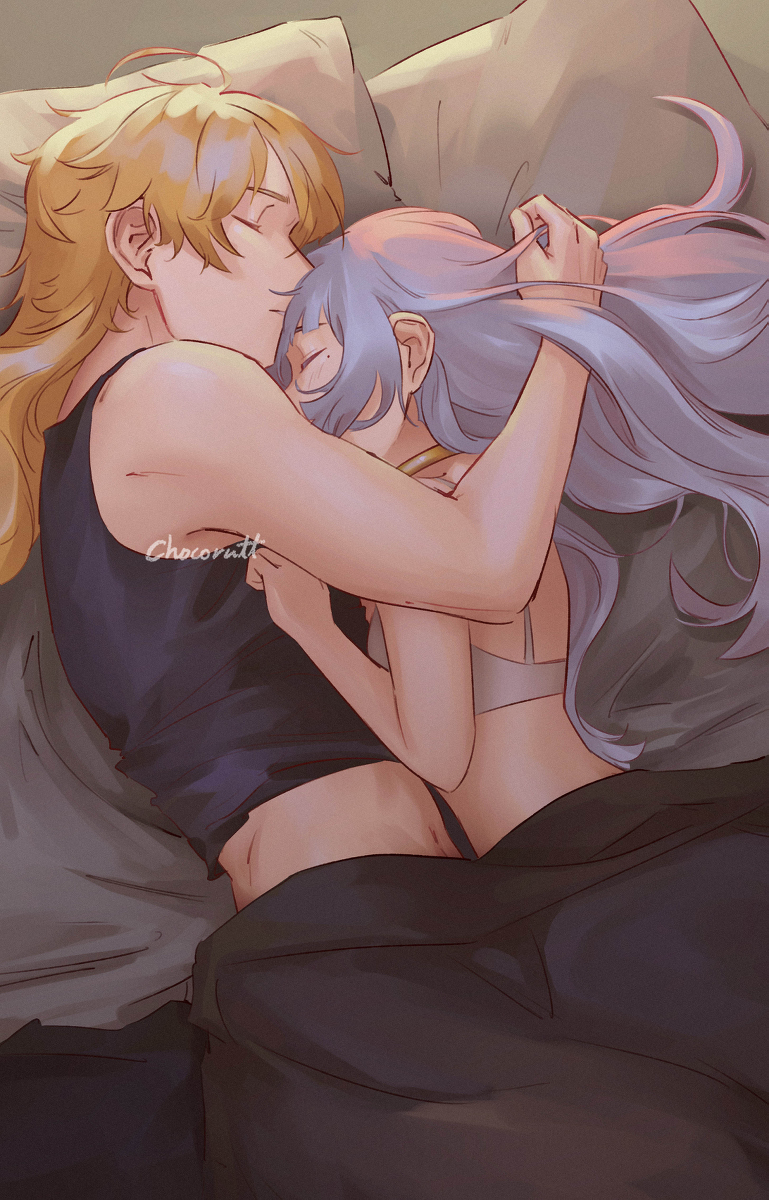 This is a pixiv picture whose title is Sleepy.